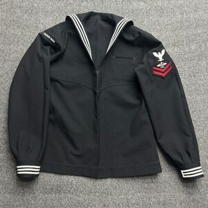 Defense Logistics Agency Jumper Pullover Mens 42L Wool Dress Uniform Navy Stars